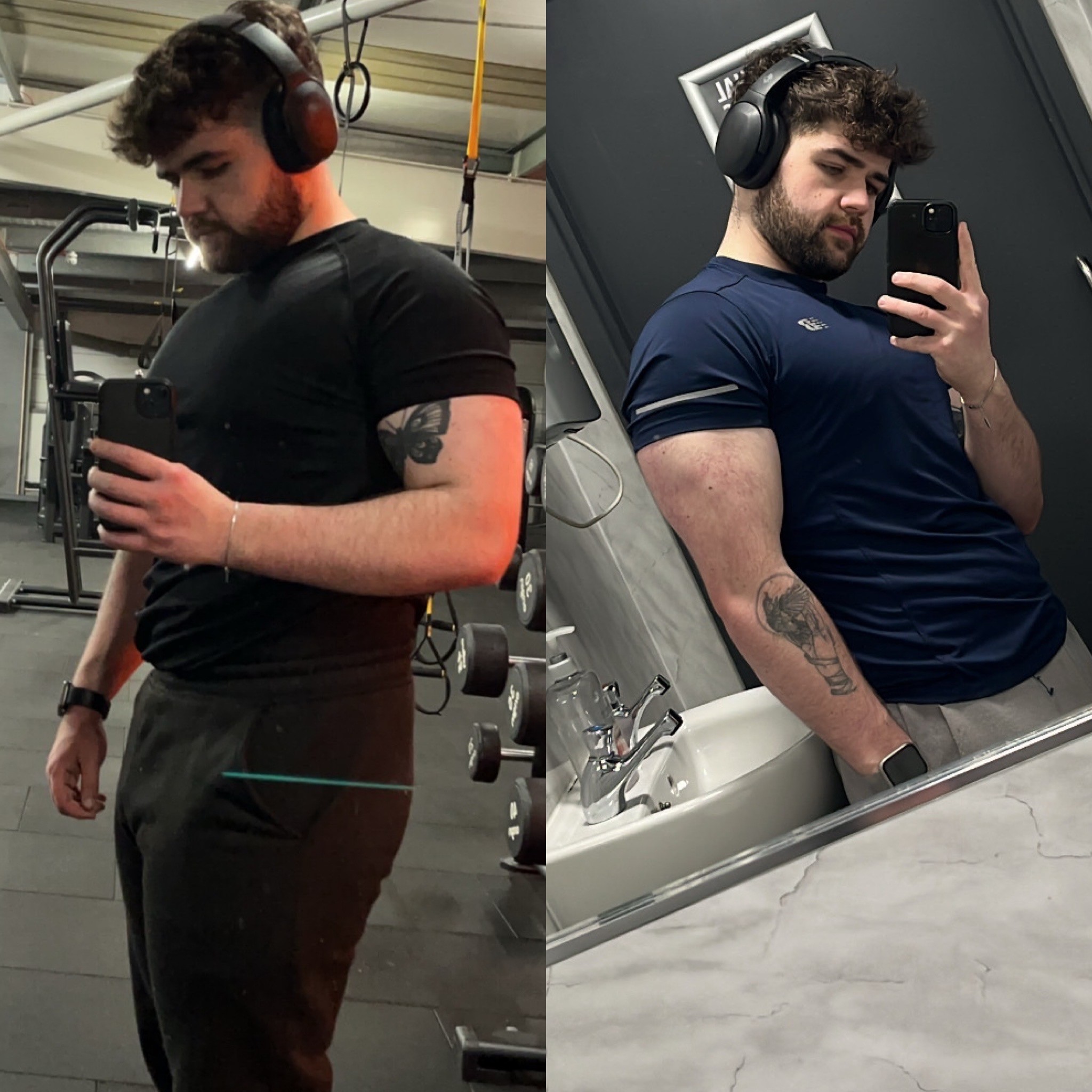 Before and after transformation